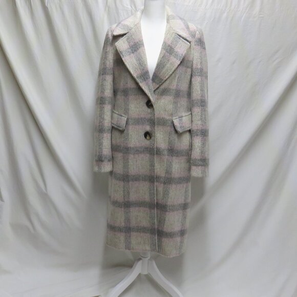 Calvin Klein Full-Length Wool Blend Coat - Picture 1 of 10